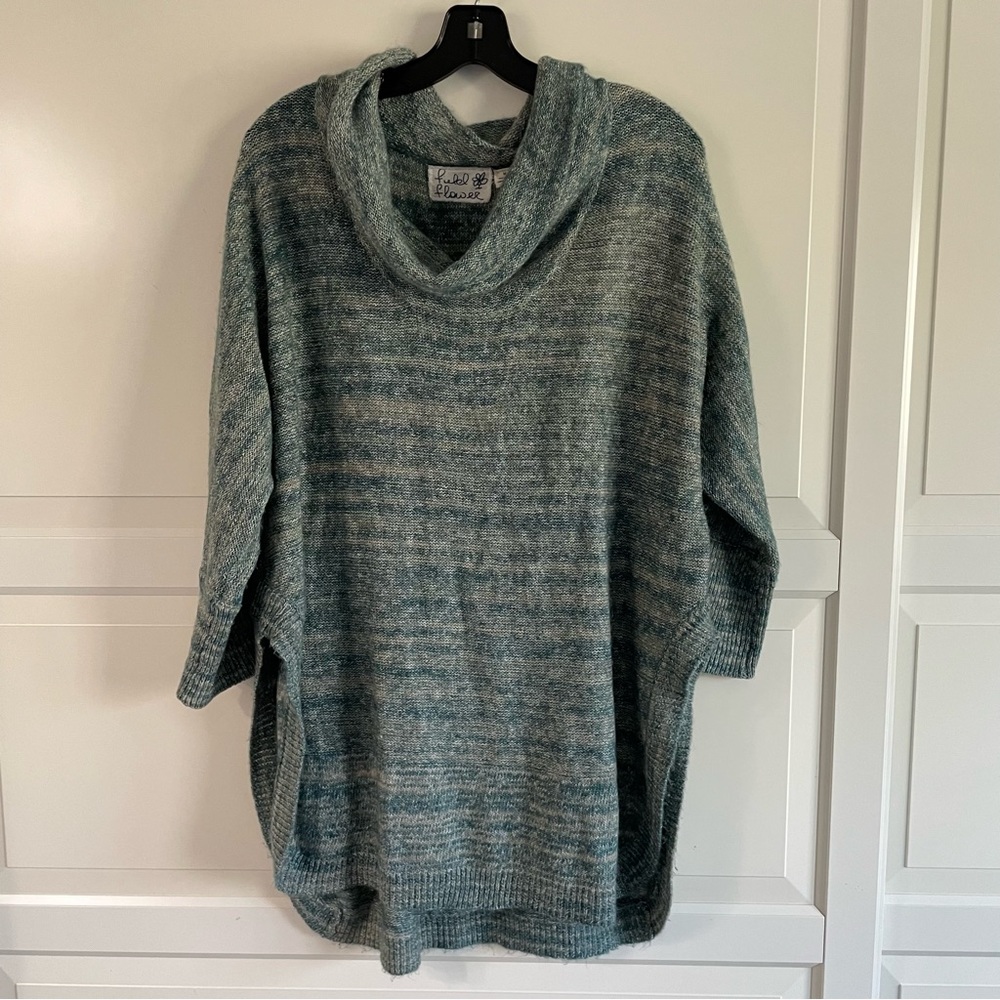 Anthropologie Field Flower spacedye heather cowl neck sweater 7764